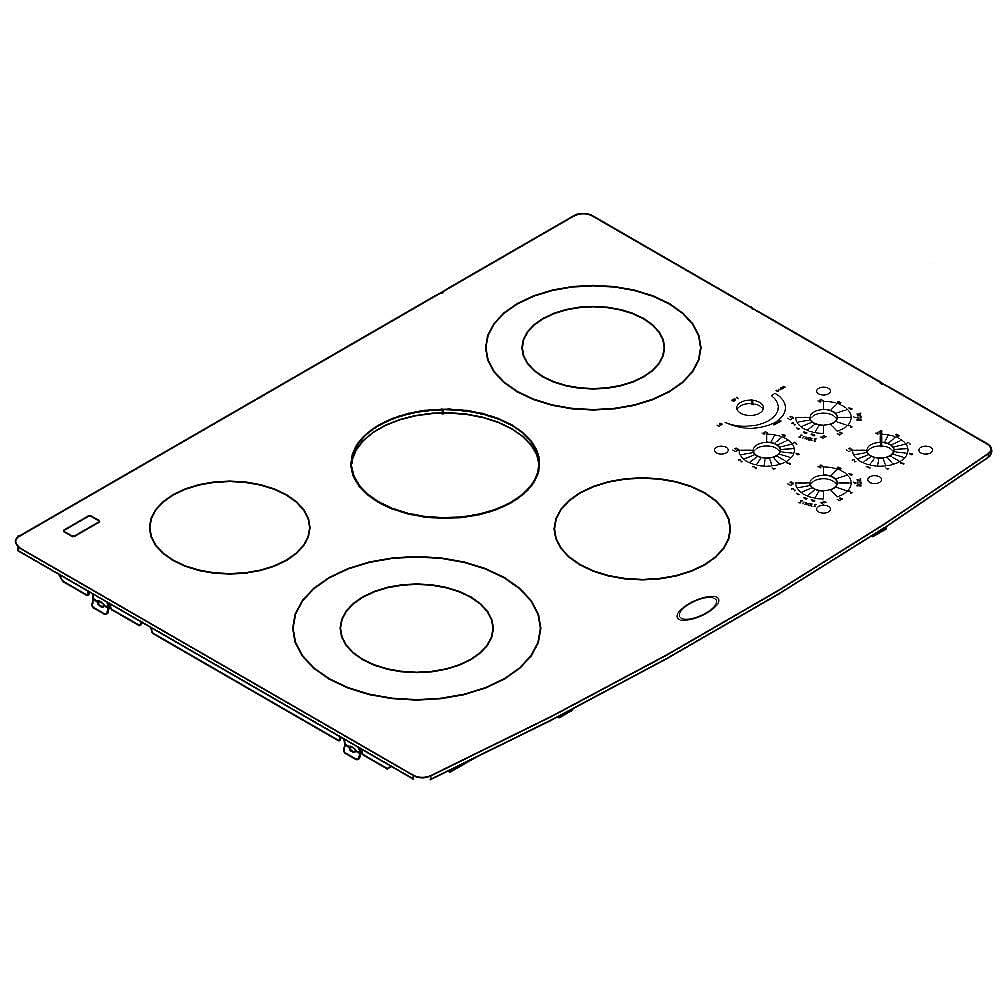Part #w10239873, Range Main Top / 4.00 x 3.00 x 5.00