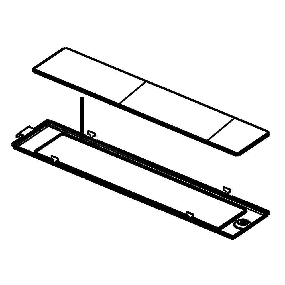 Part #w10240330, Microwave Surface Light Lens / 11.00 x 2.00 x 0.25