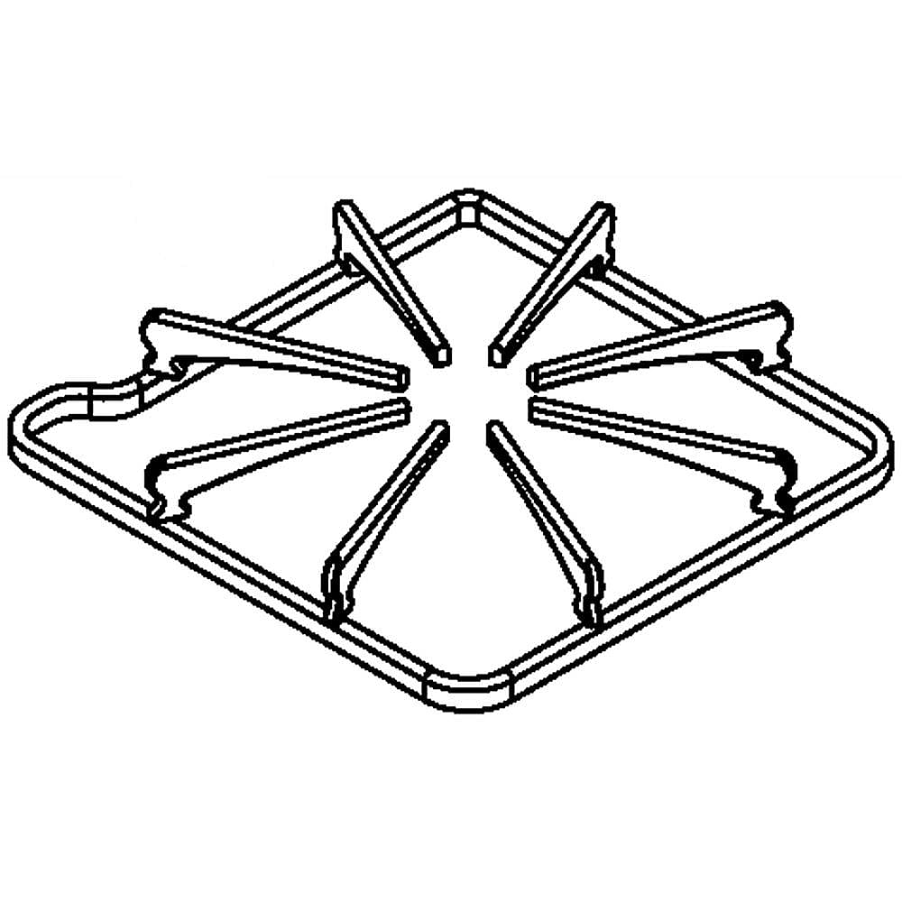 Part #w10244673, Cooktop Burner Grate / 13.00 x 11.00 x 1.75