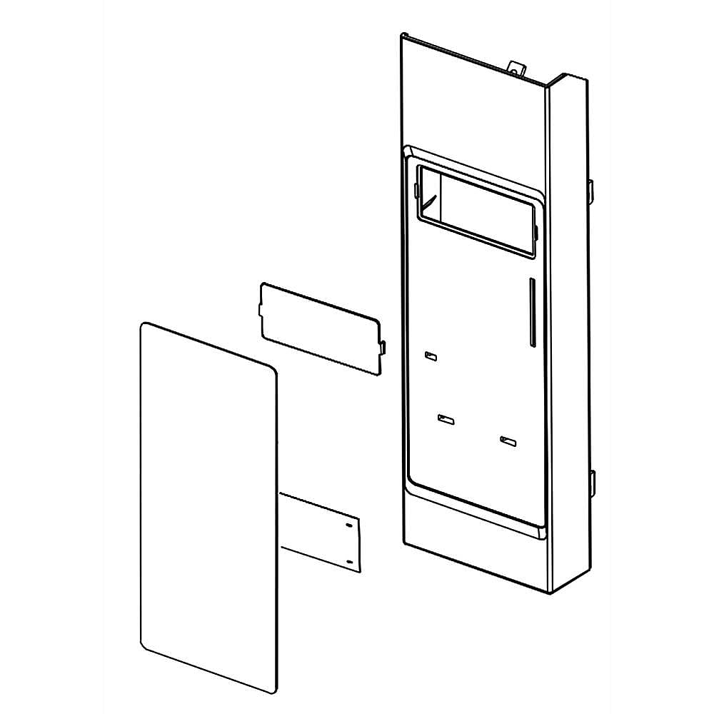 KitchenAid Part #w10250591, Microwave Control Panel Assembly | 8.00 x 6.00 x 2.00