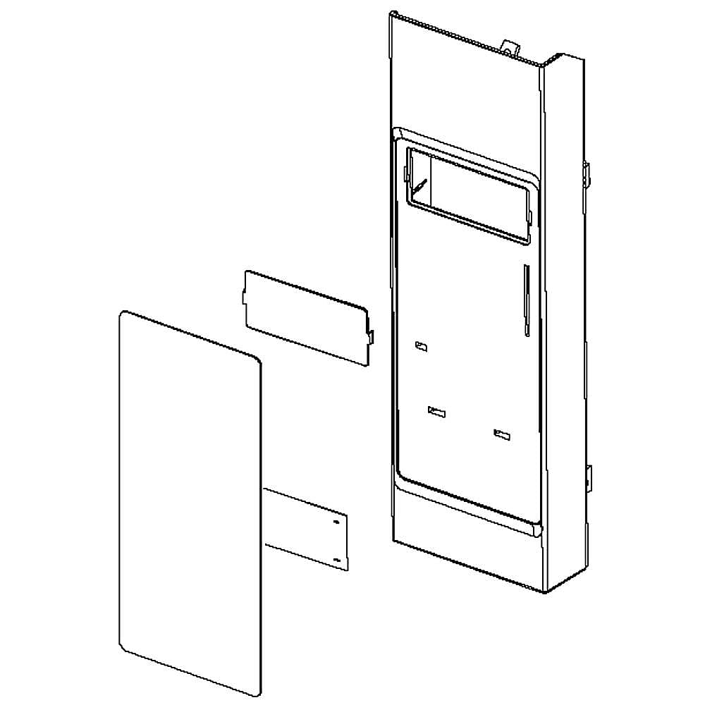 KitchenAid Part #w10250592, Microwave Control Panel Assembly | 14.50 x 6.13 x 2.75