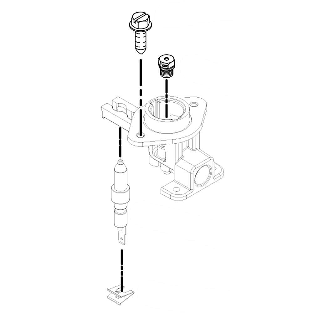 Whirlpool Part #w10256122, Cooktop Holder Orifice | 14.00 x 2.00 x 2.00
