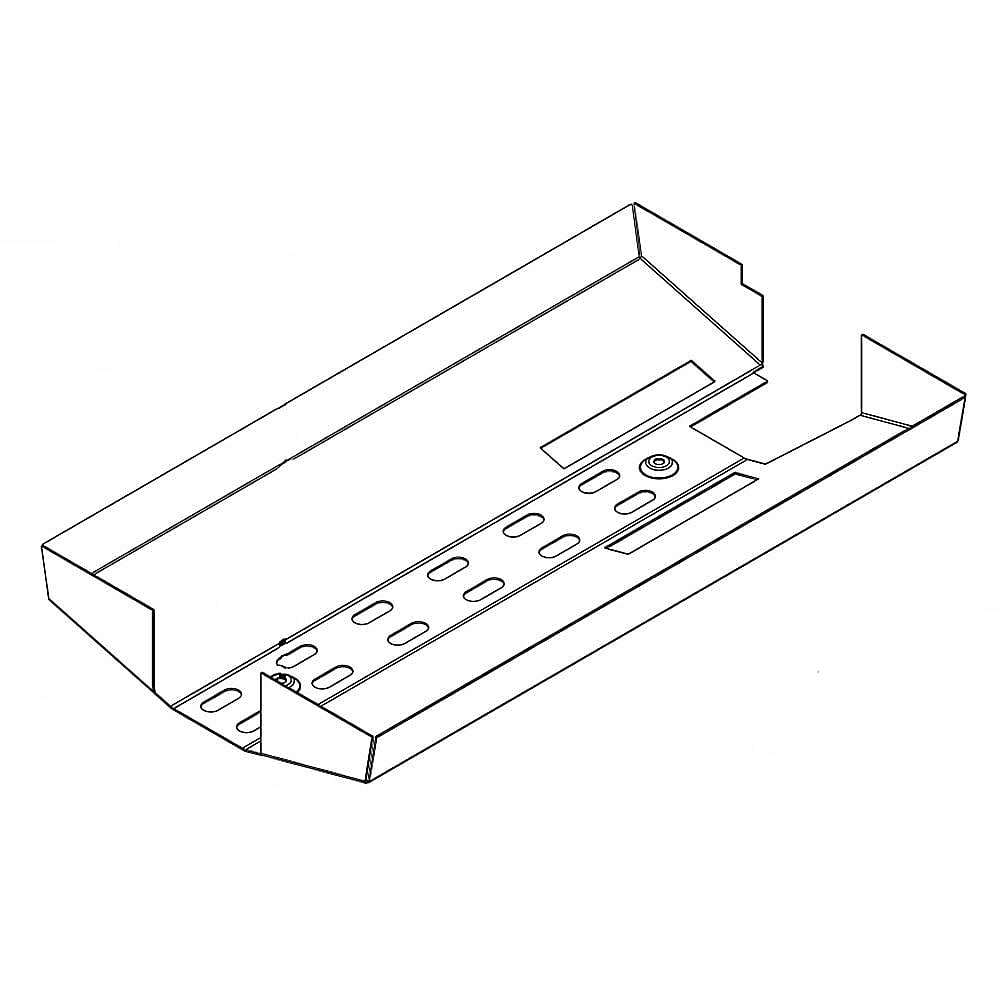 Part #w10269564, Cooktop Griddle Burner Heat Deflector / 17.00 x 9.50 x 2.00