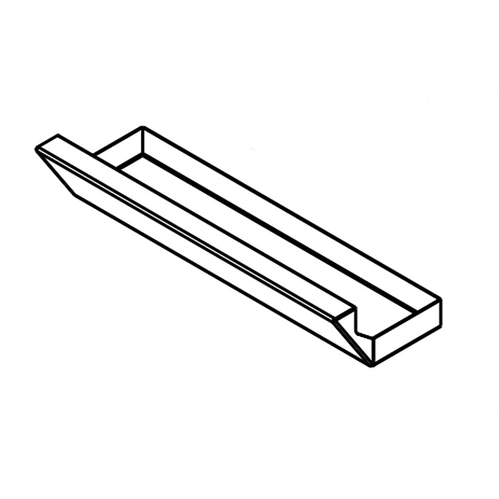 Part #w10276497, Range Griddle Grease Tray / 10.75 x 4.50 x 1.75