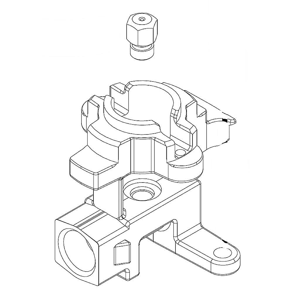 KitchenAid Part #w10282659, Cooktop Holder Orifice | 3.00 x 1.63 x 2.00