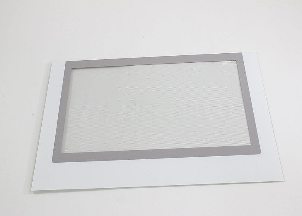 Photo of Range Oven Door Outer Panel Assembly (White) from Repair Parts Direct