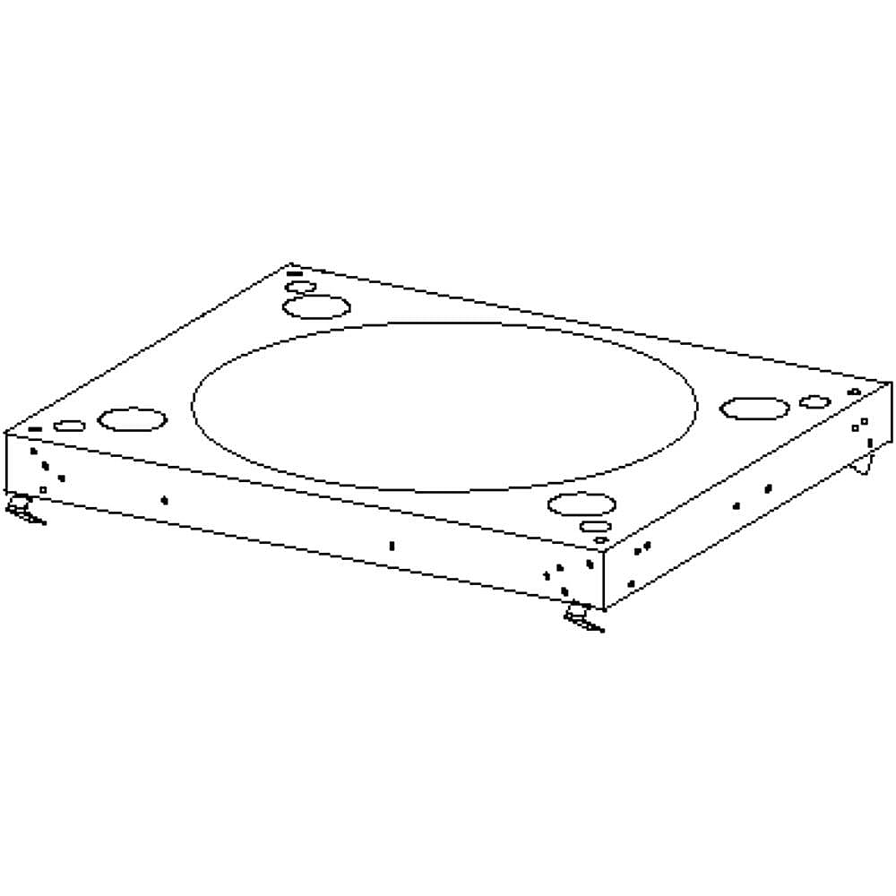 Part #w10293065, Range Hood Flue Support, Lower / 9.50 x 12.00 x 1.25