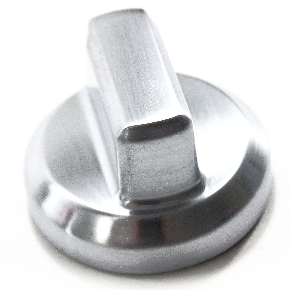 Part #w10294791, Range Surface Burner Knob (Stainless) / 2.00 x 1.25 x 2.00