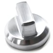 Range Surface Burner Knob (stainless) for Maytag MET8776BB00 - Part W10294791