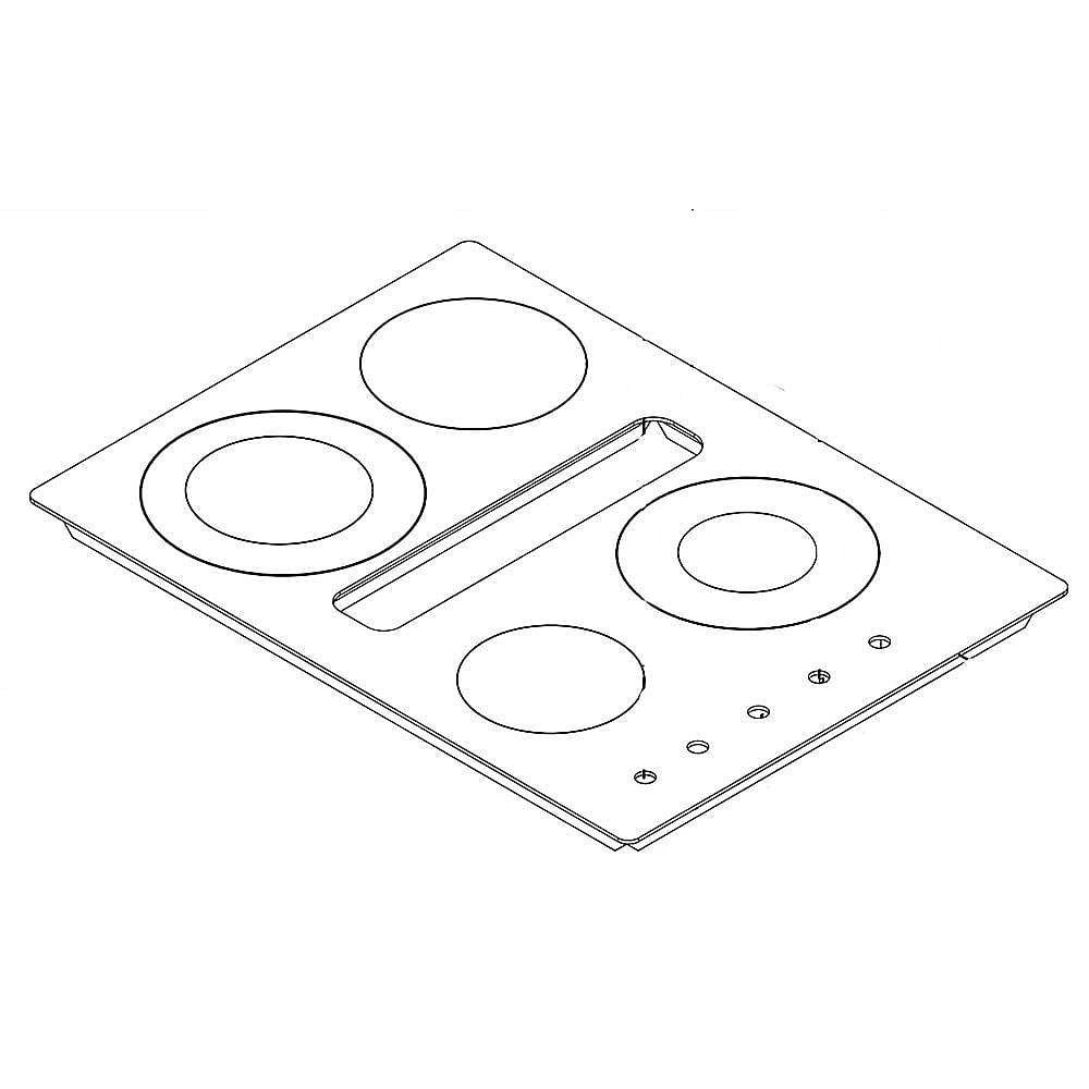 Part #w10296247, Whirlpool Cooktop Main Top / 41.00 x 25.00 x 6.00