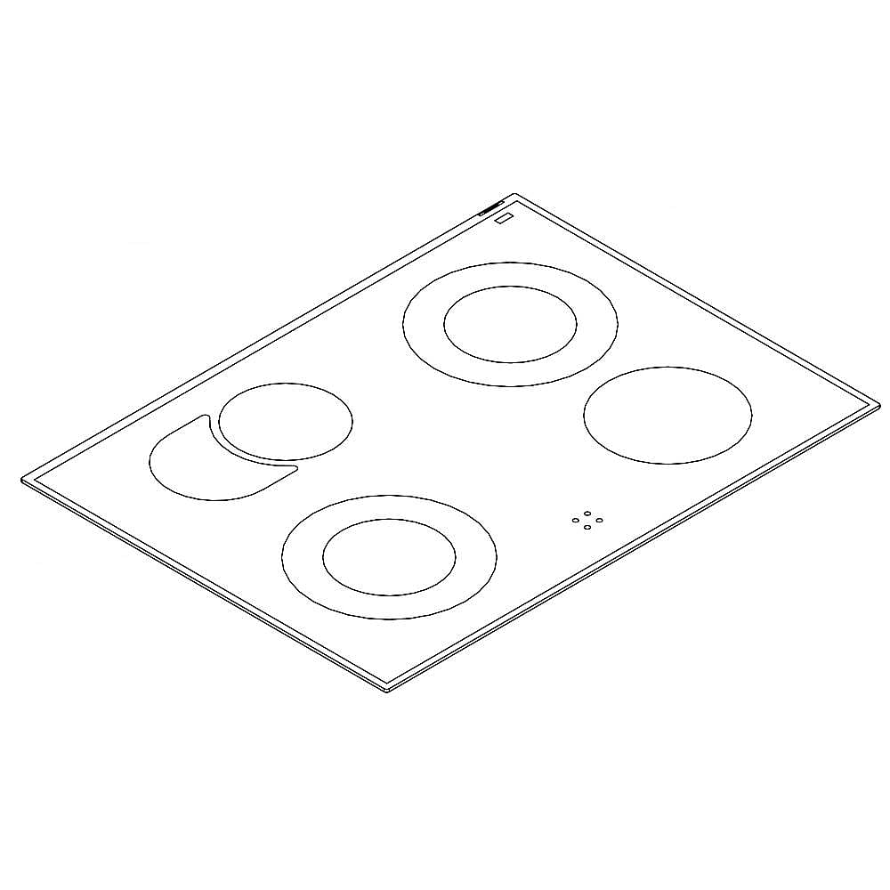 Photo of GE Part #w10297305, Ran Main Top (White) | 39.50 x 30.00 x 7.00 from Repair Parts Direct