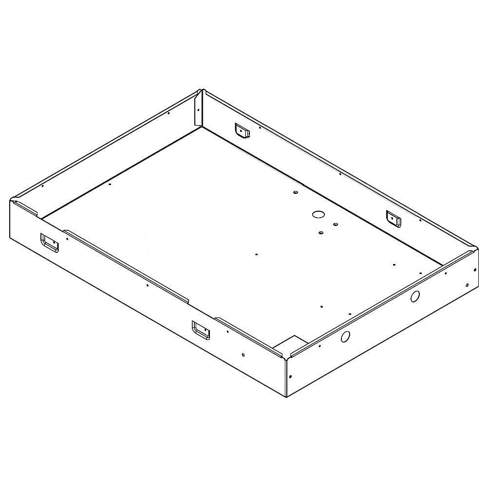 Photo of Whirlpool Part #w10311952, Burner Box | 28.50 x 3.50 x 20.00 from Repair Parts Direct