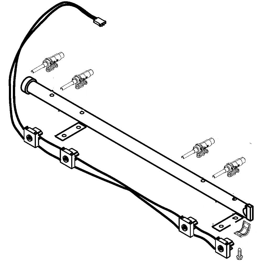 Part #w10314242, Manifold Pipe / 4.34 x 6.00 x 7.00
