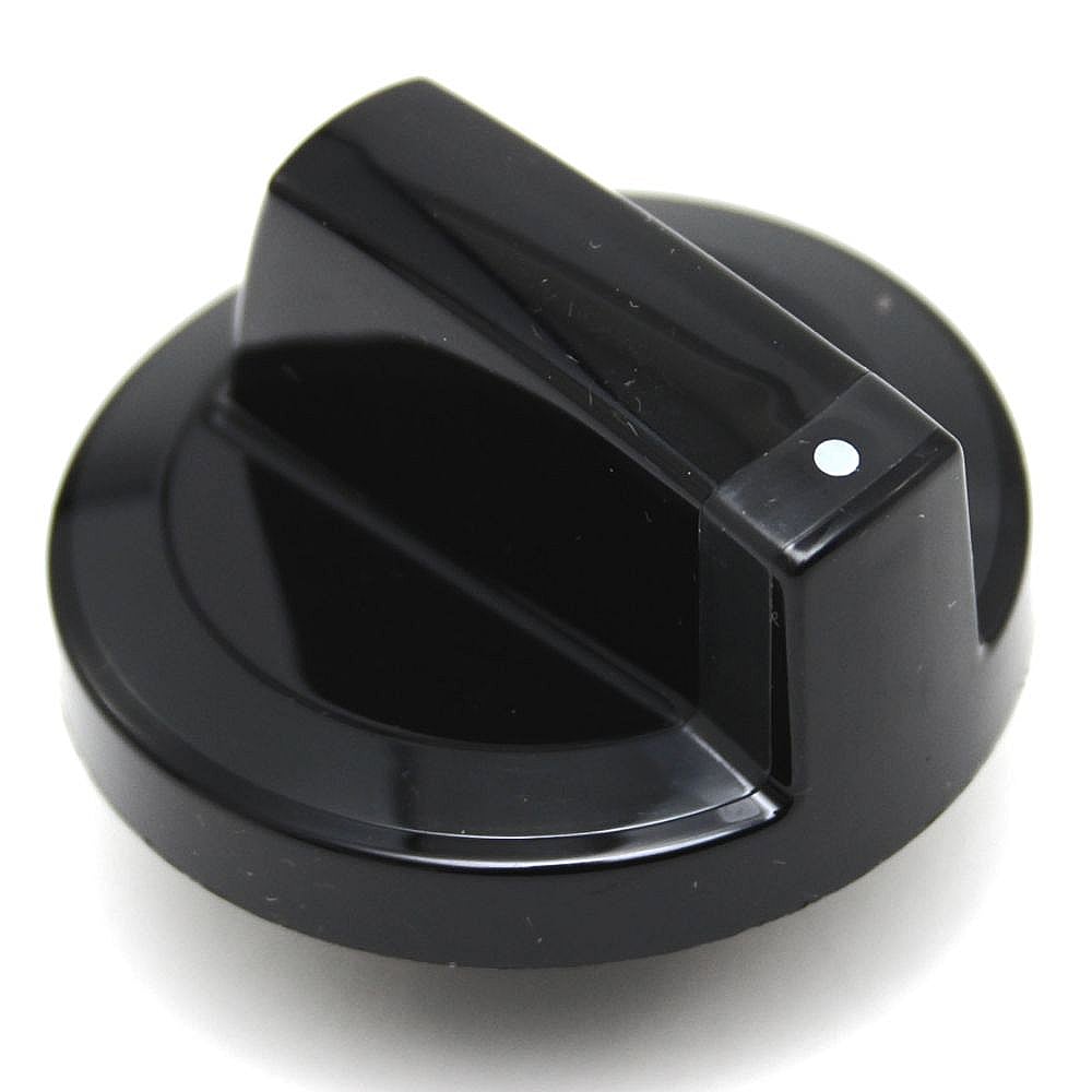 Part #wpw10316662, Cooktop Element Control Knob (Black) (Replaces W10316662) / 2.00 x 2.00 x 1.67