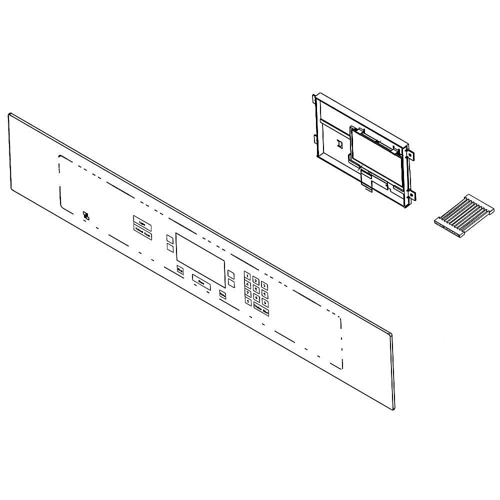 Part #w10323052, Wall Oven Control Panel (Stainless) / 6.00 x 7.00 x 8.00