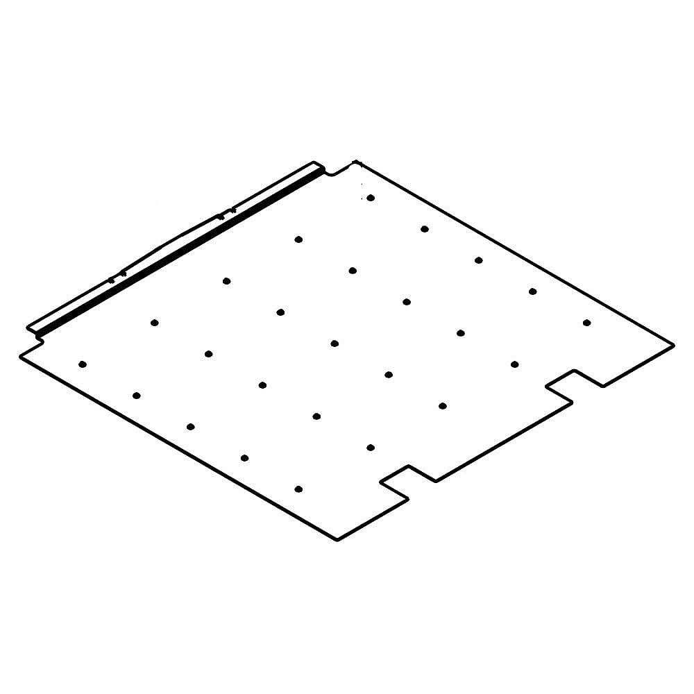 Part #w10323077, Burner Baffle / 18.50 x 18.50 x 0.25