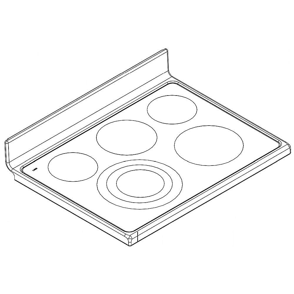 Photo of GE Part #w10336328, Ran Main Top Assembly | 34.50 x 9.00 x 30.00 from Repair Parts Direct