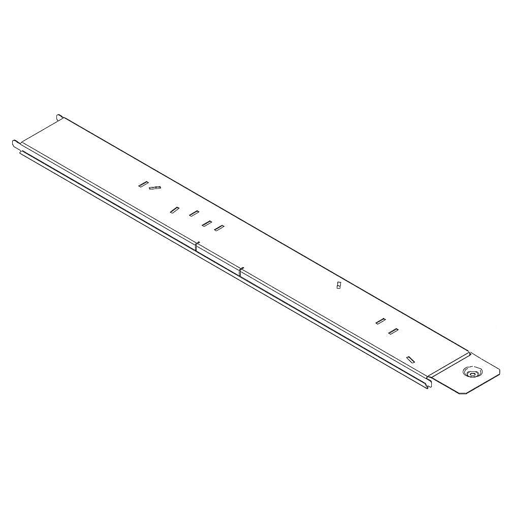 Part #w10340199, Whirlpool Cooktop Radiant Element Horizontal Support Bracket / 25.00 x 2.50 x 0.50
