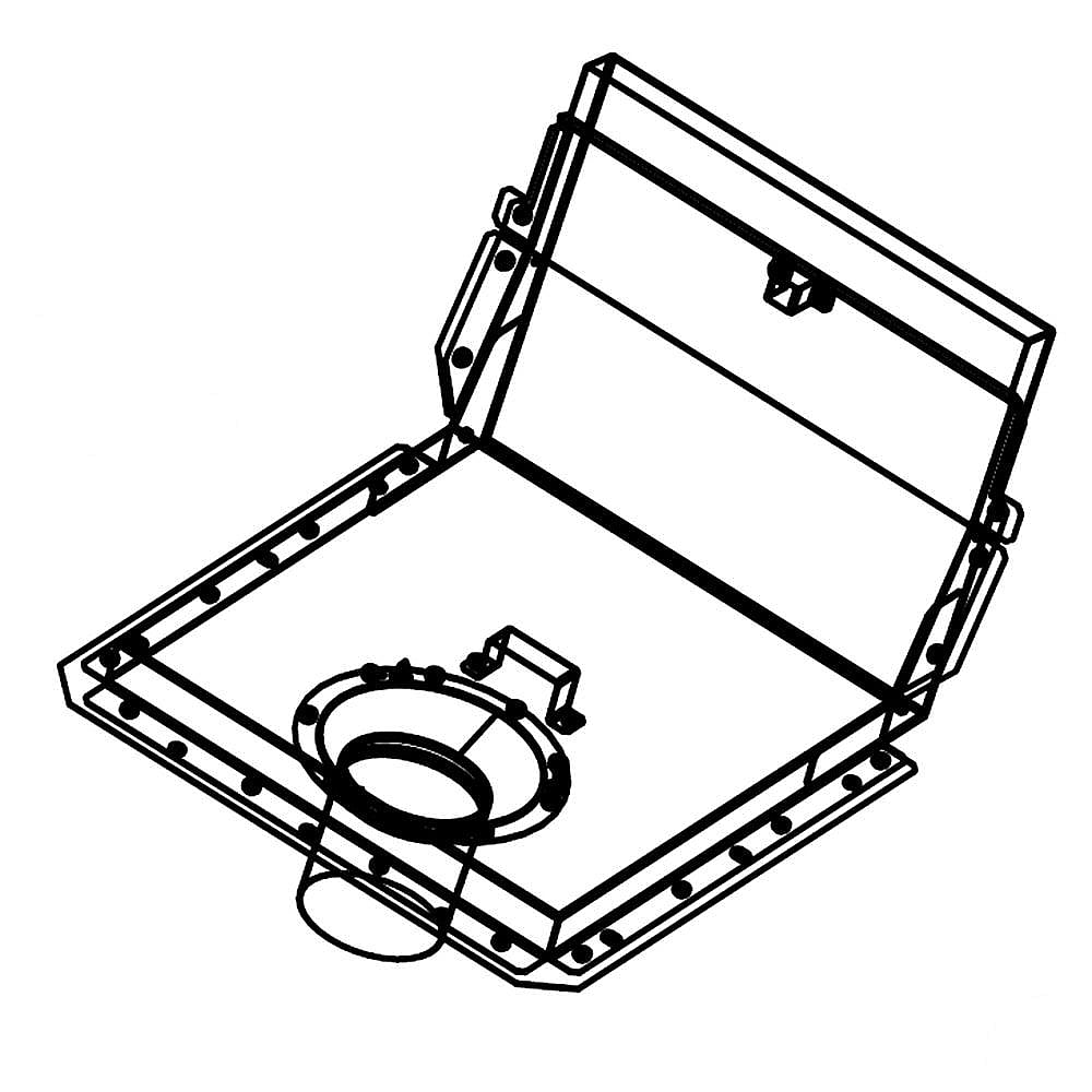 KitchenAid Part #w10340579, Range Exhaust Vent | 18.00 x 9.00 x 8.25