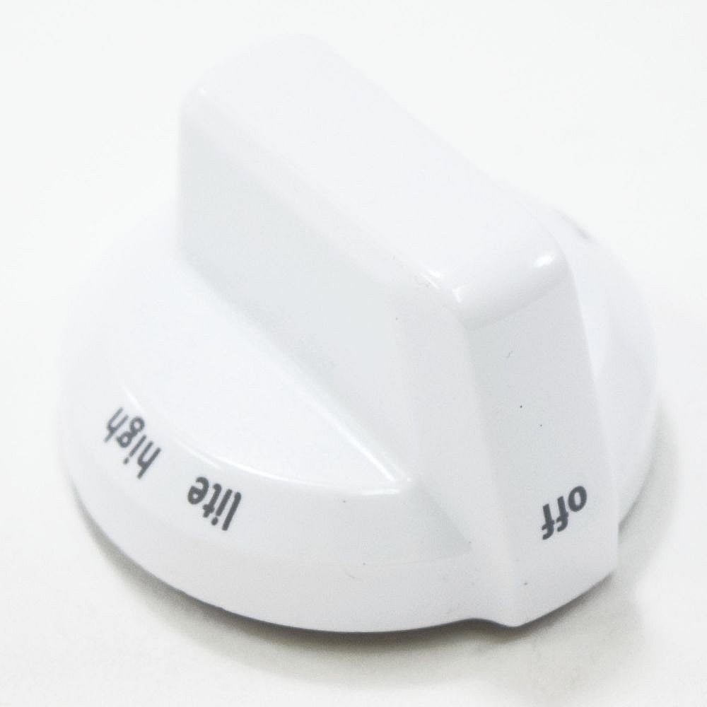 Photo of GE Part #wpw10370187, Ran Surface Burner Knob | 2.00 x 2.00 x 1.25 from Repair Parts Direct
