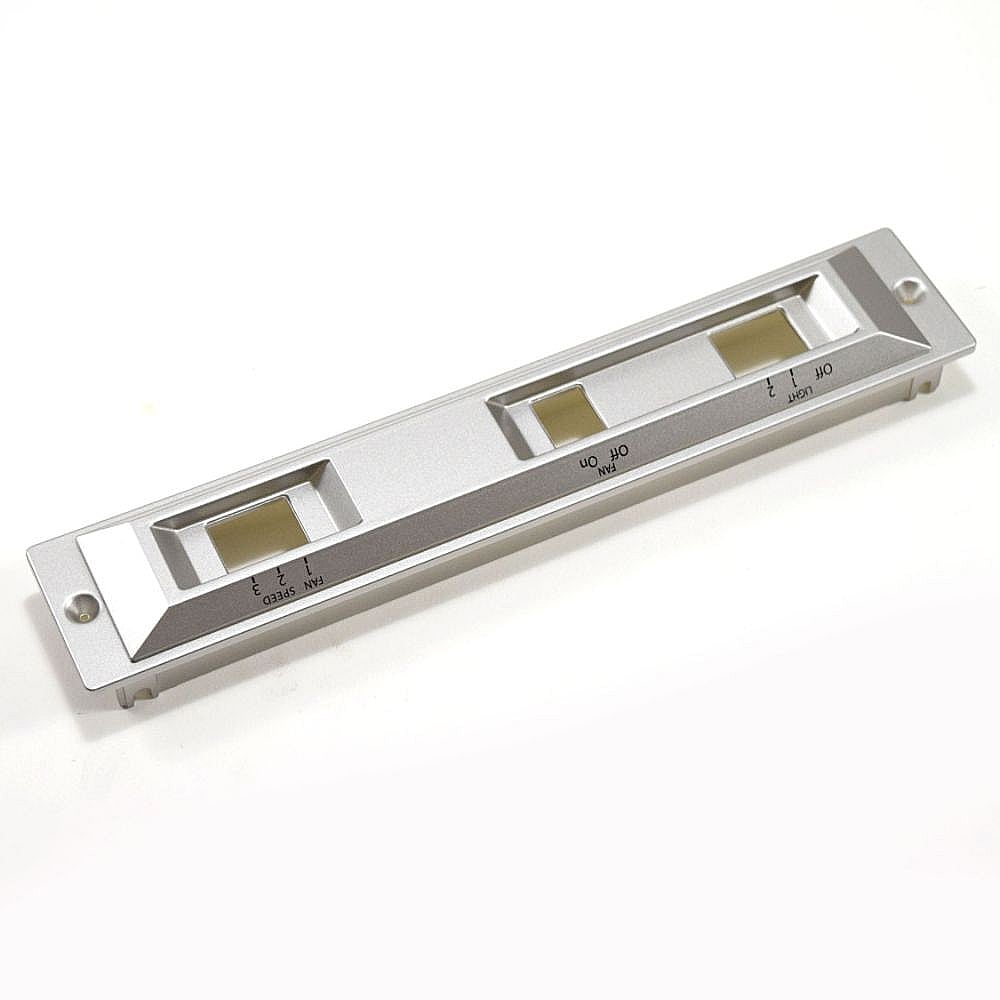 Part #w11387938, Whirlpool Range Hood Control Panel (Replaces W11360634, Wpw10370649) / 9.50 x 2.00 x 1.50
