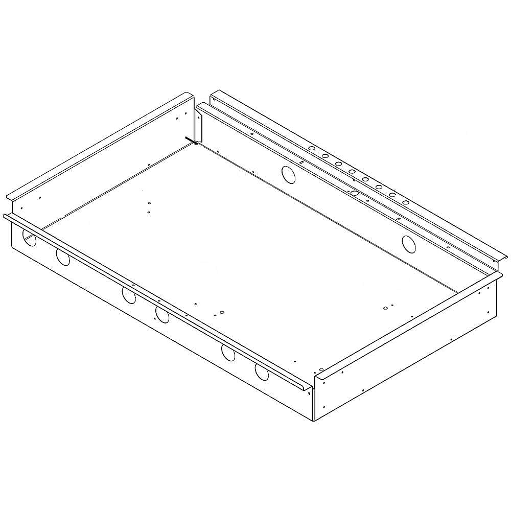 Part #w10371516, Cooktop Burner Box / 35.50 x 24.00 x 4.50