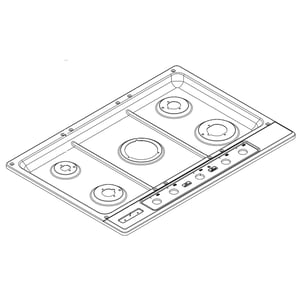 Cooktop Main Top (stainless) W10401219