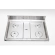 Range Main Top (stainless) for KitchenAid KFGD500ESS06 - Part W10401393