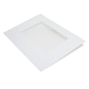 Range Oven Door Outer Panel (white) (replaces W10409945) WPW10409945