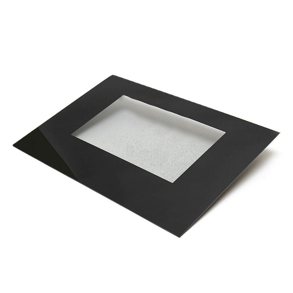 Part #wpw10409946, Range Oven Door Outer Panel (Black) (Replaces W10409946) / 32.88 x 25.38 x 2.25