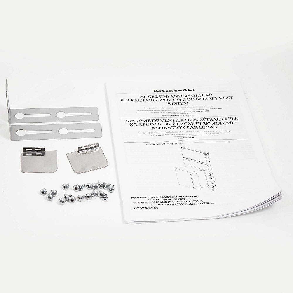 Photo of Downdraft Vent Installation Hardware Kit from Repair Parts Direct