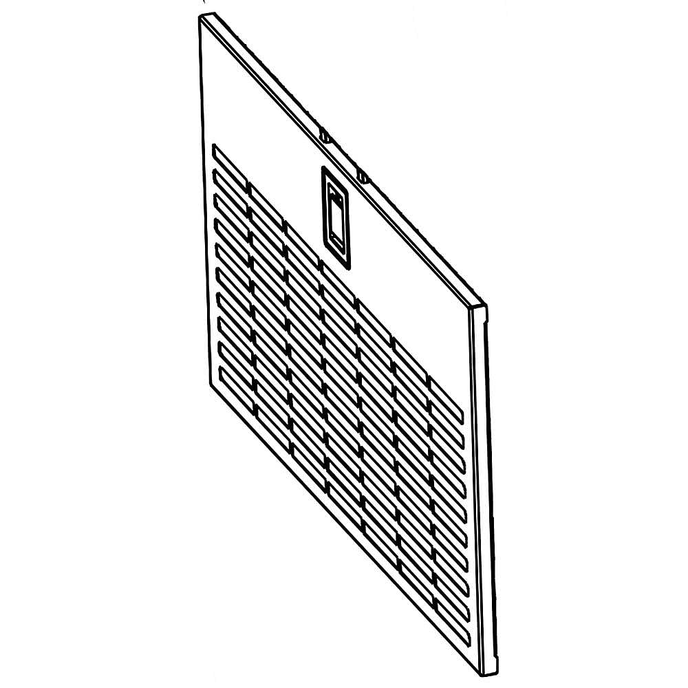 Part #w10425128, Downdraft Vent 36-Inch Model Grease Filter / 15.00 x 8.00 x 0.25