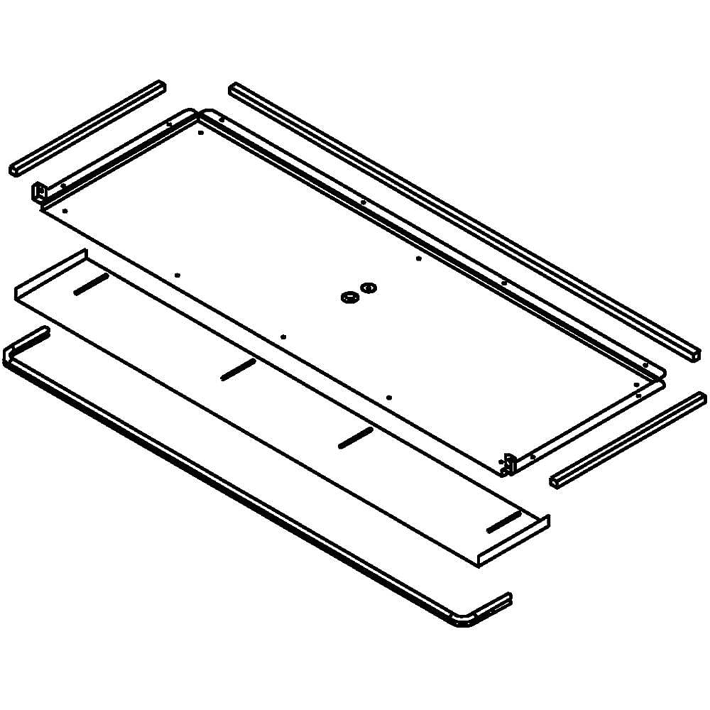 Photo of KitchenAid Part #w10432829, Burner Box | 33.00 x 11.75 x 1.00 from Repair Parts Direct
