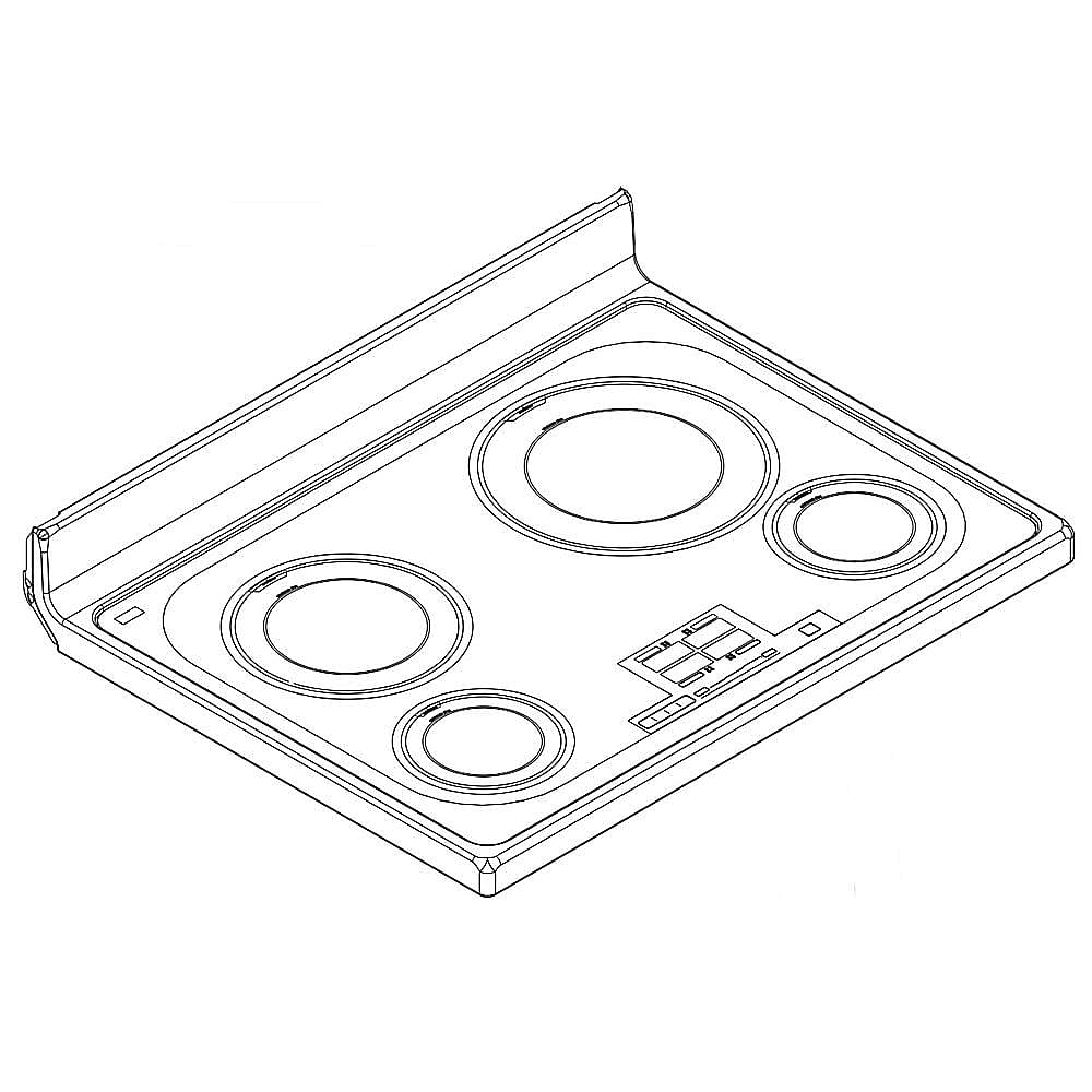 Part #w10441410, Cooktop Main Top Assembly | 34.55 x 30.00 x 9.00