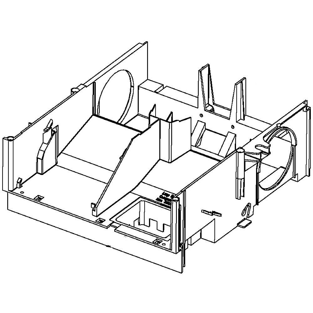 Whirlpool Part #w10448773, Air Duct | 12.00 x 16.00 x 4.00