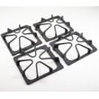 Range Surface Burner Grate Set for Whirlpool WFG510S0AD0 - Part WPW10457553