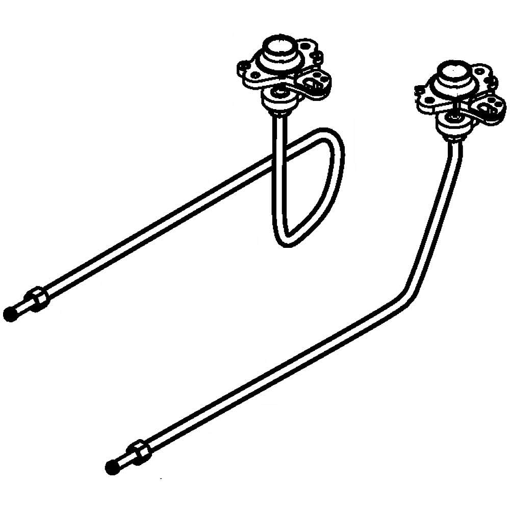 Part #w10462928, Ikea Range Surface Burner Igniter And Orifice Holder, 9, 500-Btu / 15.00 x 3.12 x 2.25