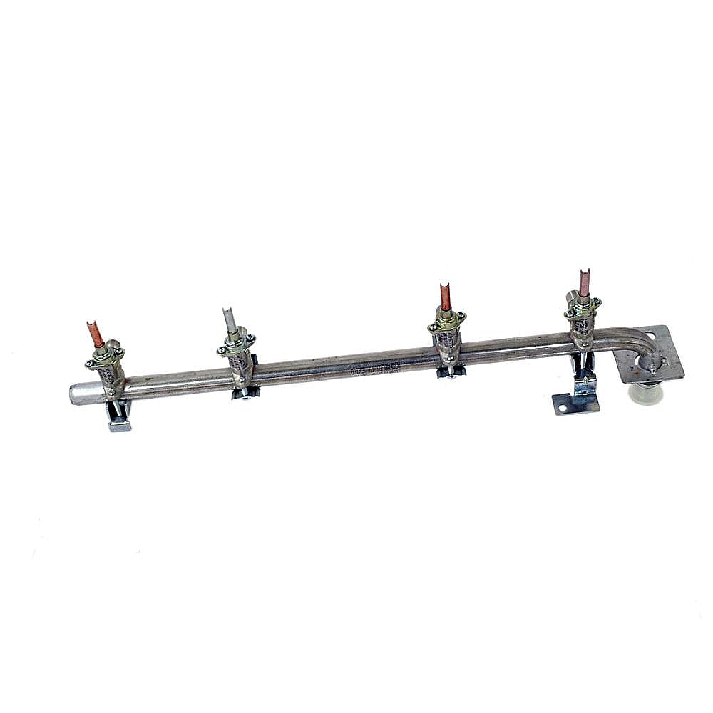 Part #w10467737, Cooktop Burner Manifold And Valves Assembly / 17.00 x 5.00 x 2.00