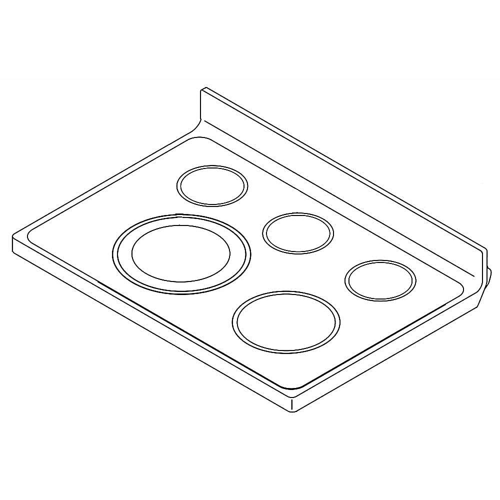 Part #w10472033, Range Main Top Assembly | 30.00 x 34.50 x 9.00