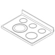 Range Main Top (white) for Whirlpool WFE524CLAW0 - Part W10472034