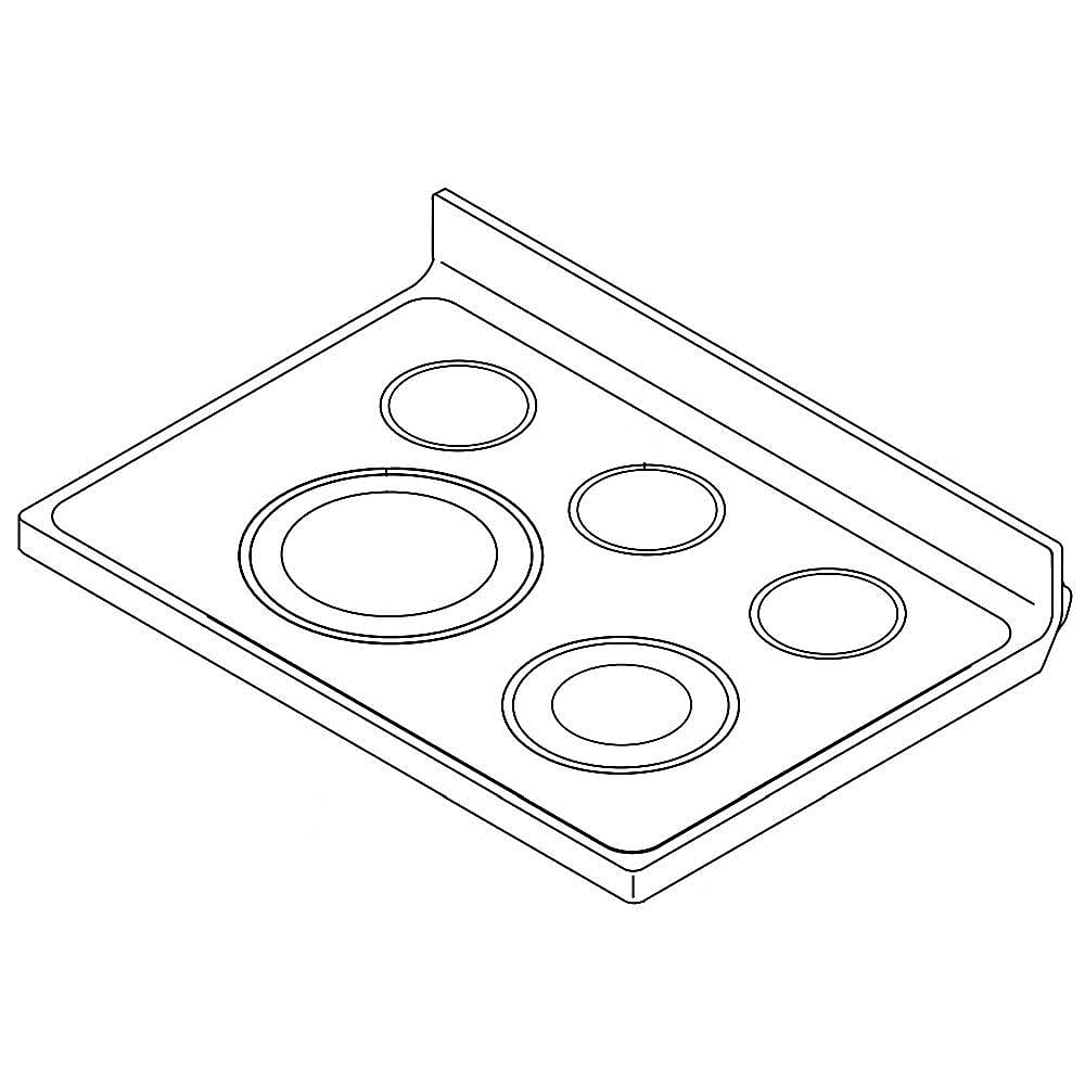 Part #w10472038, Range Main Top / 34.50 x 30.00 x 9.00