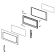 Microwave Door Assembly (white Ice) for Whirlpool WMH53520AS0 - Part W10472431