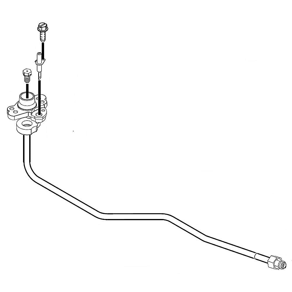 Range Surface Burner Igniter and Orifice Holder, 9,500-BTU