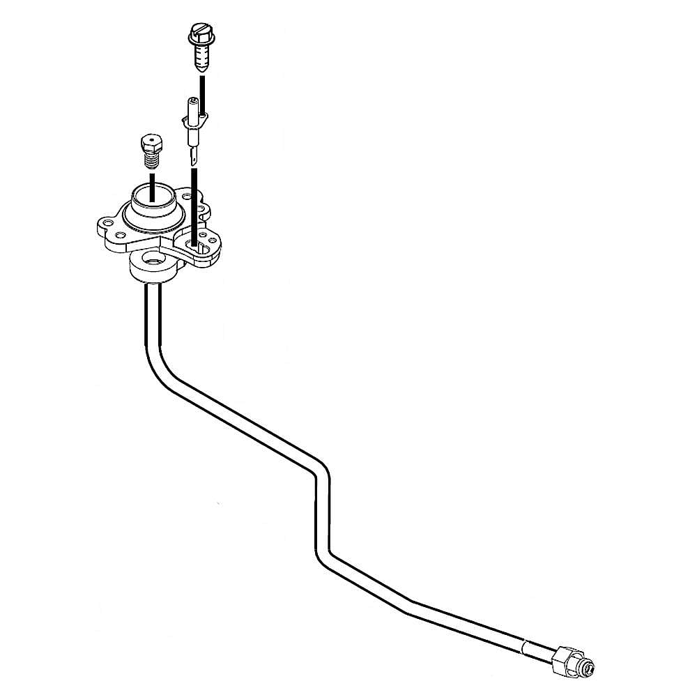 Range Surface Burner Igniter and Orifice Holder, 5,000-BTU