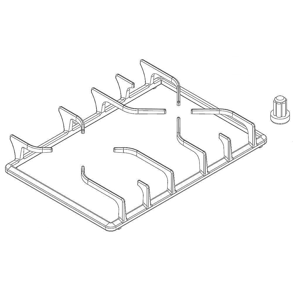 KitchenAid Part #w10483907, Whirlpool Grate, Left Side | 12.00 x 6.00 x 2.00