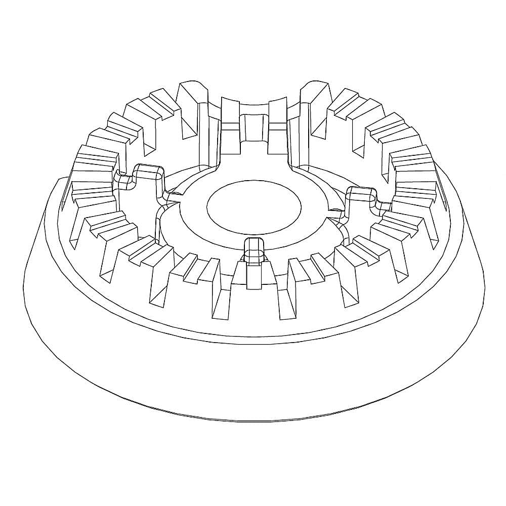 HEAD, BURNER RIGHT FRONT (HEAD, BURNER AUX)