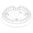 Cooktop Burner Head, Left Rear for KitchenAid KGCK346BSS0 - Part W10483937