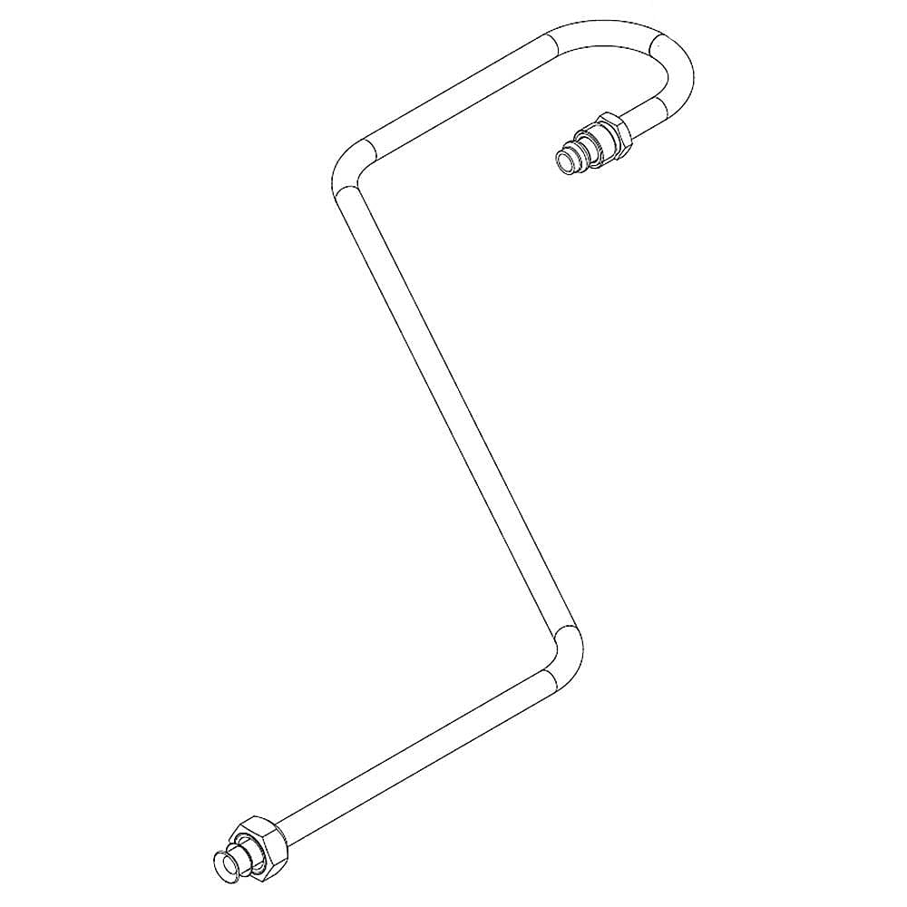 Part #w10484465, Whirlpool Tubing, Gas Left Rear (Tubing, Gas Sr) / 18.00 x 1.00 x 1.00