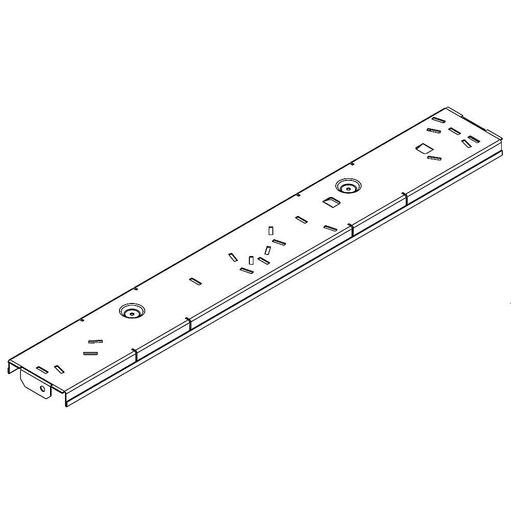 Part #w10488702, Cooktop Radiant Element Vertical Support Bracket / 20.00 x 2.75 x 0.75
