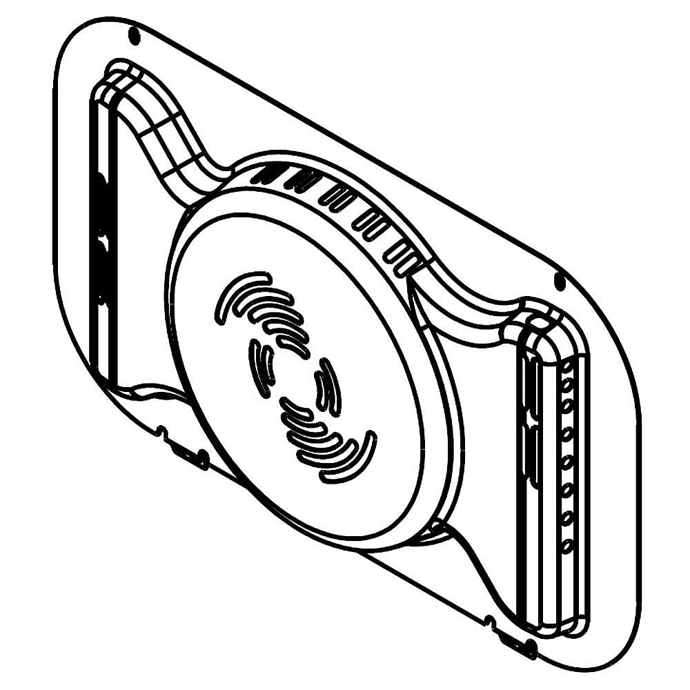 Part #w10496637, Bow Baffle / 19.00 x 11.75 x 1.75